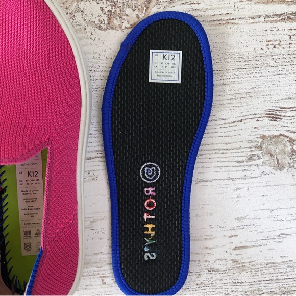 ROTHY’S The Kids Sneaker in Bubblegum 12 - Picture 10 of 15